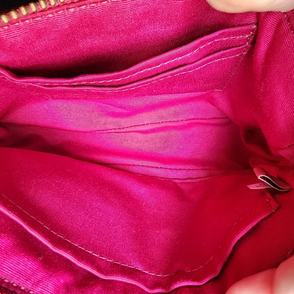 Coach Signature Brown & Pink Mini Bag/Wristlet, EUC - 2015 - Picture 5 of 12